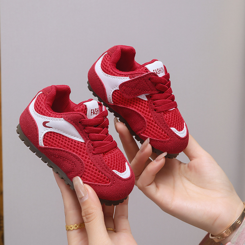 Dječje tenisice u korejskom stilu za jesen, mrežasti gornji dio, Velcro kopča, unisex, uzrasti 1–3 i 4–6 godina