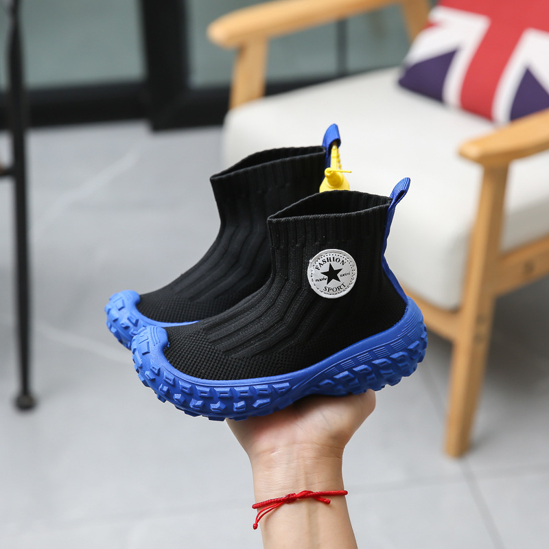 Kirilu Детски обувки с мрежеста горна част и висок връх, Slip-On, дишащи, гумена подметка, унисекс