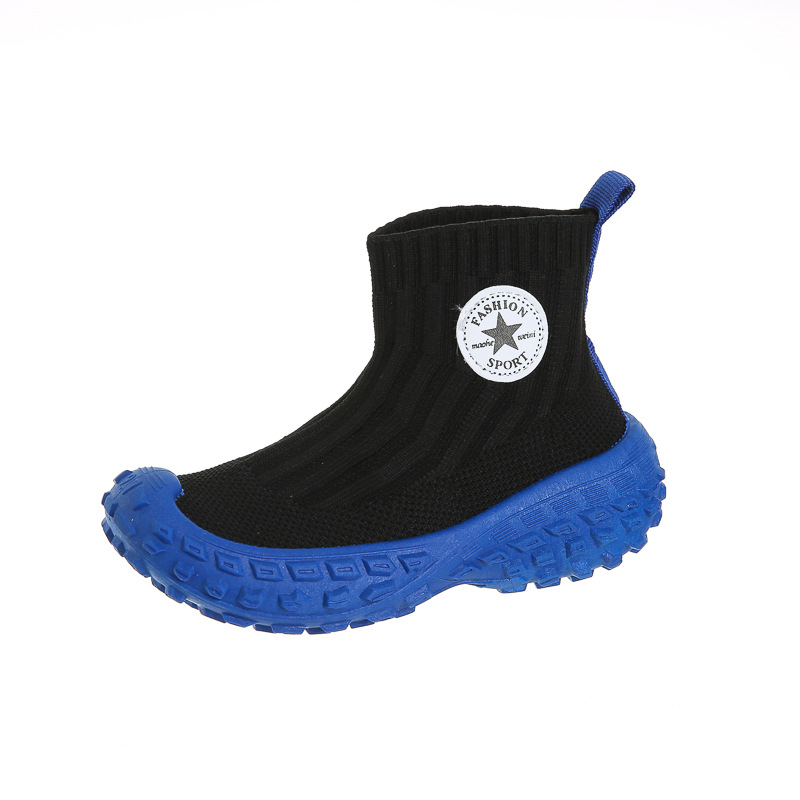 Kirilu Детски обувки с мрежеста горна част и висок връх, Slip-On, дишащи, гумена подметка, унисекс