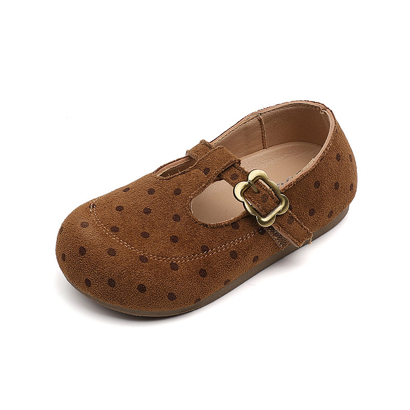 Dječje cipele s leopard uzorkom i točkicama, perforirani dizajn, meka đon, Velcro zatvarač, Birkenstock stil casual obuća