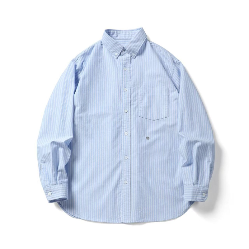 25SS japanskog stila, mala izvezeno, vertikalne pruge, muška ležerna silueta, dugi rukav Cityboy