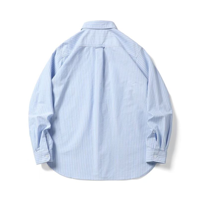 25SS japanskog stila, mala izvezeno, vertikalne pruge, muška ležerna silueta, dugi rukav Cityboy