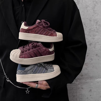 Dječje tenisice s shell-toe i Velcro kopčom, 2025 jesen-zima, unisex svakodnevne trkačke tenisice