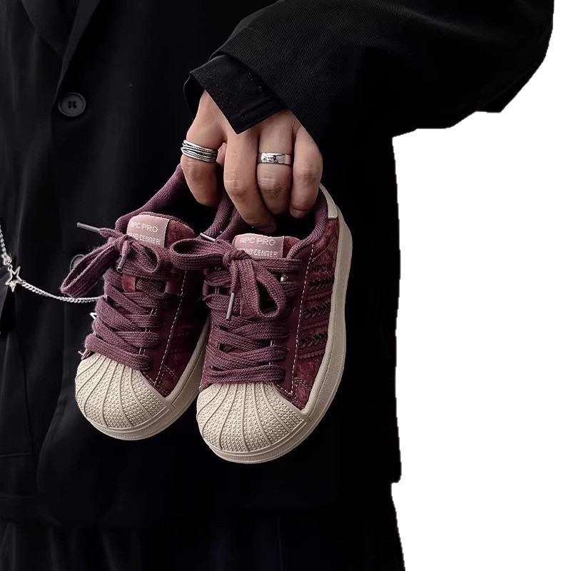 Dječje tenisice s shell-toe i Velcro kopčom, 2025 jesen-zima, unisex svakodnevne trkačke tenisice