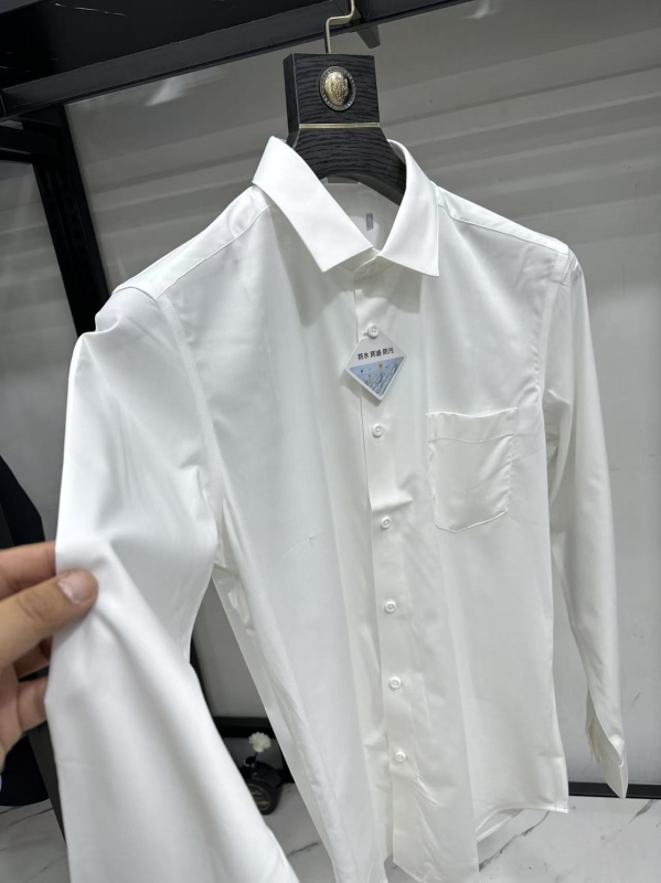 Hai Brand Cut Label Риза с три защитни свойства за есен – подпора за яка, удобна и ежедневна дълга риза 3Y031A