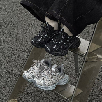 Dječje mrežaste tenisice, lagane, unisex, model Paris Spider, s Velcro zatvorenjem, rhinestones ukrasi, EVA potplat, jesen-zima 2025