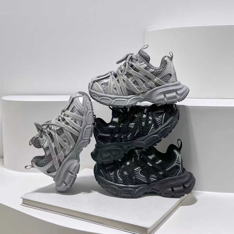 Dječje mrežaste tenisice, lagane, unisex, model Paris Spider, s Velcro zatvorenjem, rhinestones ukrasi, EVA potplat, jesen-zima 2025
