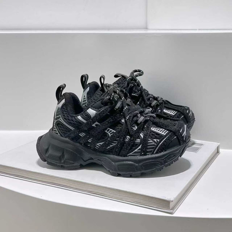 Dječje mrežaste tenisice, lagane, unisex, model Paris Spider, s Velcro zatvorenjem, rhinestones ukrasi, EVA potplat, jesen-zima 2025