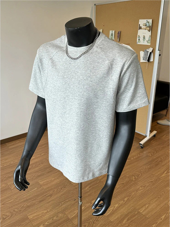 Muški T-shirt kratkih rukava u američkom stilu s panelnim dizajnom, opuštena silueta, okrugli vrat, ljeto