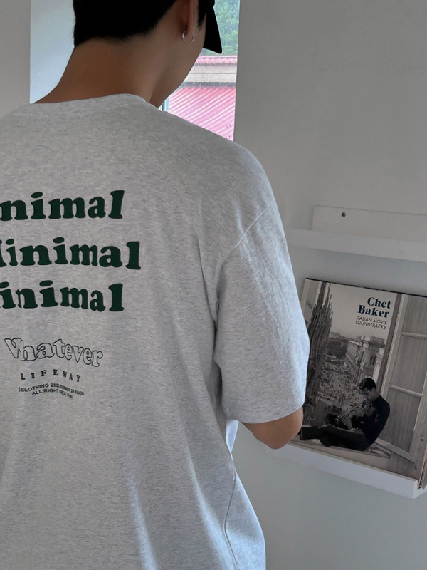 MYQ Pi Shuai muška pamučna T-shirt s kratkim rukavima, opuštena silueta, korejski stil, natpis slovima, okrugli izrez