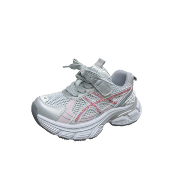 Dječje tenisice s ukrasom od šljokica, prozračne i udobne, klasični mrežasti gornji dio, ljeto 2026, stil dad sneakers