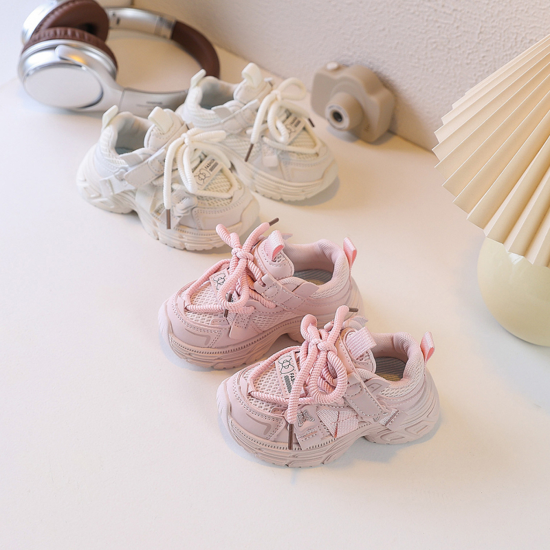 Детски спортни маратонки в стил Dad Sneakers, леки и ежедневни за пролет и есен 2026, за момичета