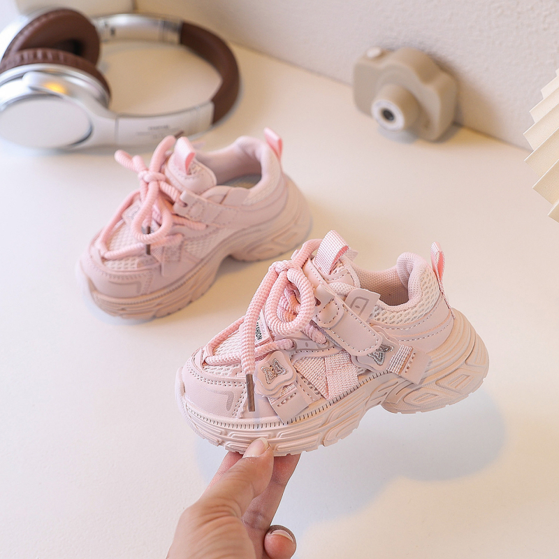Детски спортни маратонки в стил Dad Sneakers, леки и ежедневни за пролет и есен 2026, за момичета