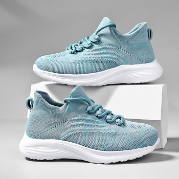 Унисекс дишащи Flyknit маратонки за лято, ежедневни спортни обувки, стил за двойки, леки
