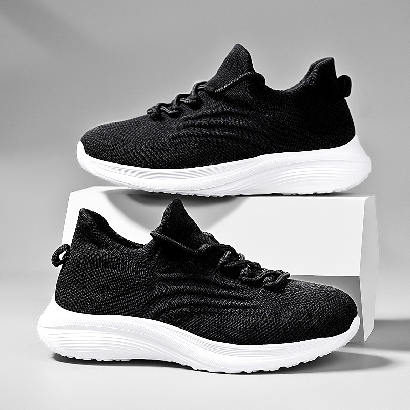 Унисекс дишащи Flyknit маратонки за лято, ежедневни спортни обувки, стил за двойки, леки