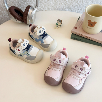Unisex dječje sportske tenisice, lagani PU gornji dio, prozračne, s Velcro zatvaračem