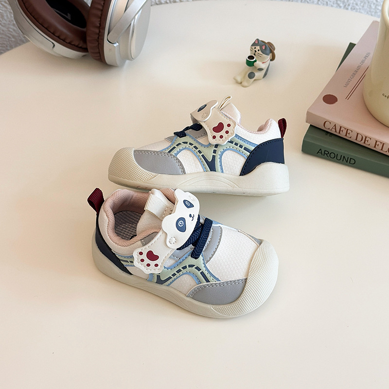 Unisex dječje sportske tenisice, lagani PU gornji dio, prozračne, s Velcro zatvaračem