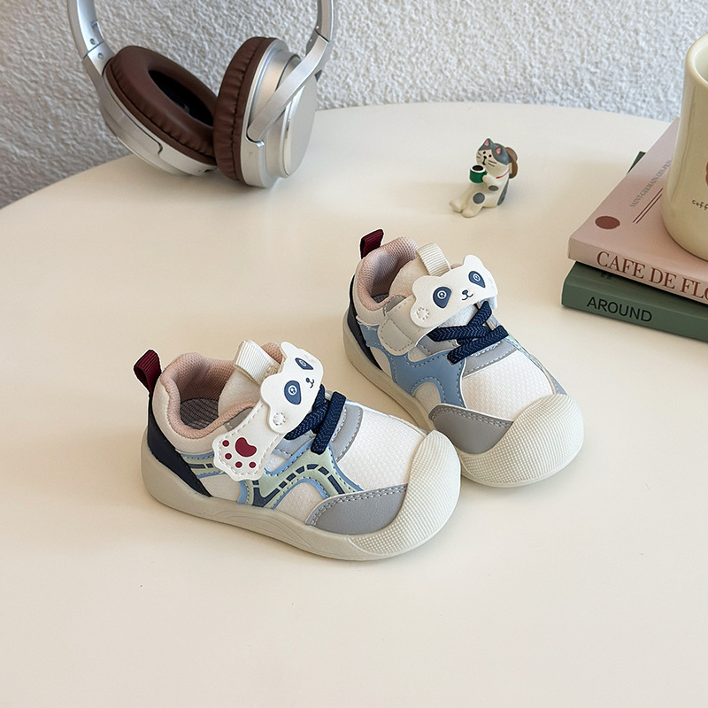 Unisex dječje sportske tenisice, lagani PU gornji dio, prozračne, s Velcro zatvaračem