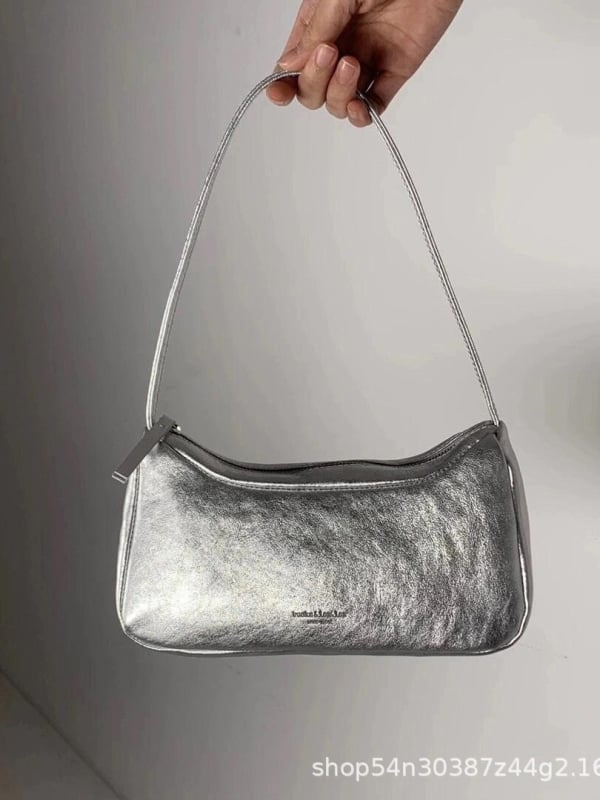 Bucks & Leather torbica za podlakticu od jagnjeće kože, korejska niša, minimalistički dizajn, ženska ramenska torba