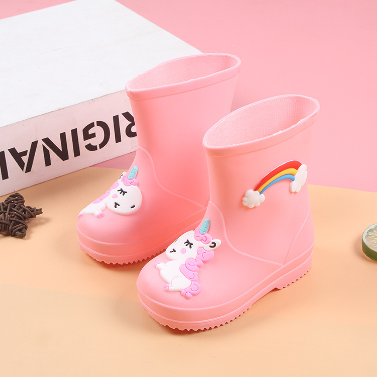 Rainbow Pony dječje gumene čizme za kišu, četiri sezone, lagane, vodootporne, otporne na habanje, crtan dizajn