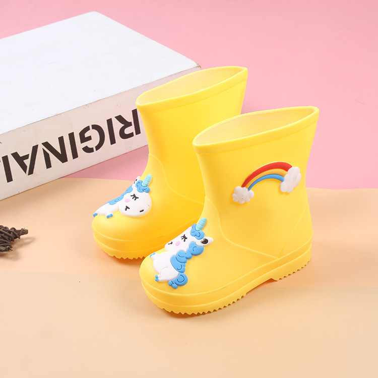 Rainbow Pony dječje gumene čizme za kišu, četiri sezone, lagane, vodootporne, otporne na habanje, crtan dizajn