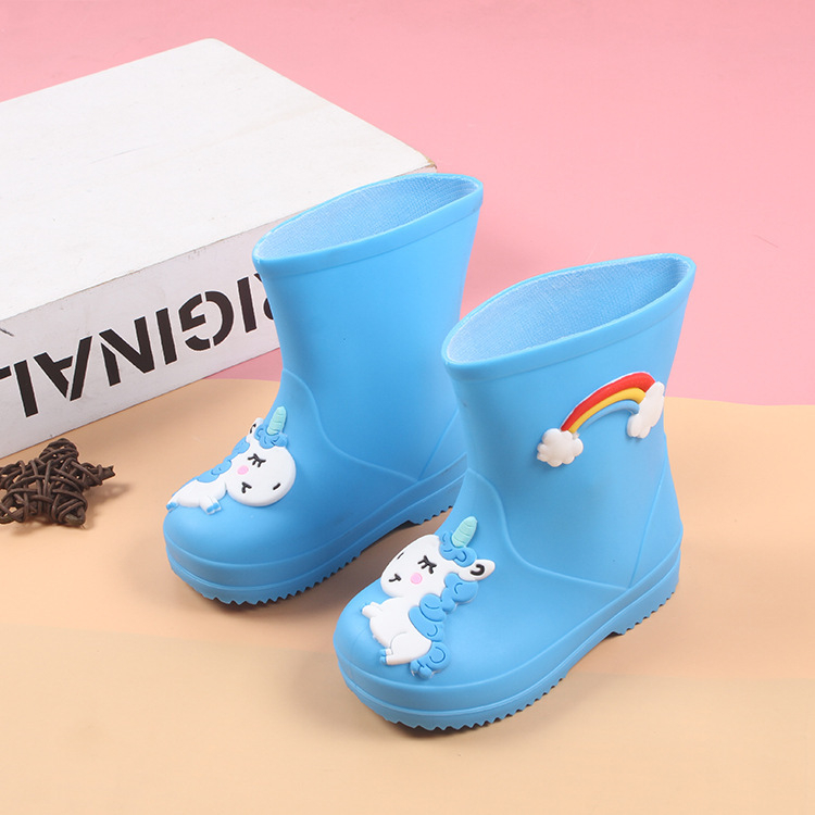 Rainbow Pony dječje gumene čizme za kišu, četiri sezone, lagane, vodootporne, otporne na habanje, crtan dizajn
