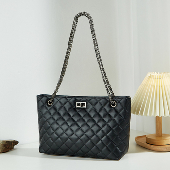 Ljetna nova ženska torba s lancem, nosiva u ruci, na ramenu ili crossbody, prešivani dijamantni uzorak, velika kapaciteta