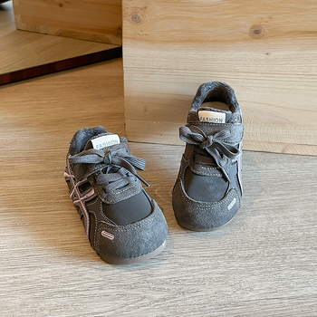 Dječje zimske tenisice s flis podstavom, tople i otporne na habanje, mekana potplata, casual tenisice s Velcro zatvaračem