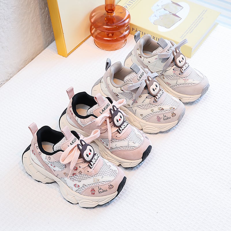 Labubu Dječje tenisice u stilu dad shoes, unisex, prozračni mrežasti gornji dio, tenisice za trčanje, proljeće 2025