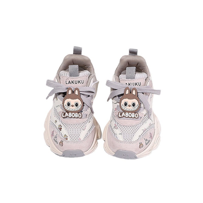 Labubu Dječje tenisice u stilu dad shoes, unisex, prozračni mrežasti gornji dio, tenisice za trčanje, proljeće 2025