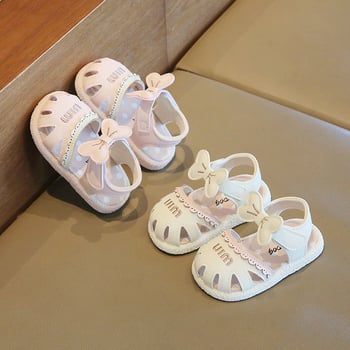Dječje sandale s mekanom podlogom, protuklizne, ljetne sandale s Velcro zatvaranjem, stil princeze