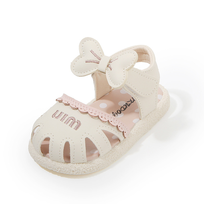 Dječje sandale s mekanom podlogom, protuklizne, ljetne sandale s Velcro zatvaranjem, stil princeze