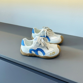 Dječje tenisice s mrežastim gornjim dijelom i mekom potplatom, Forrest Gump stil, proljeće 2026, zatvarač Velcro, unisex, protuklizne