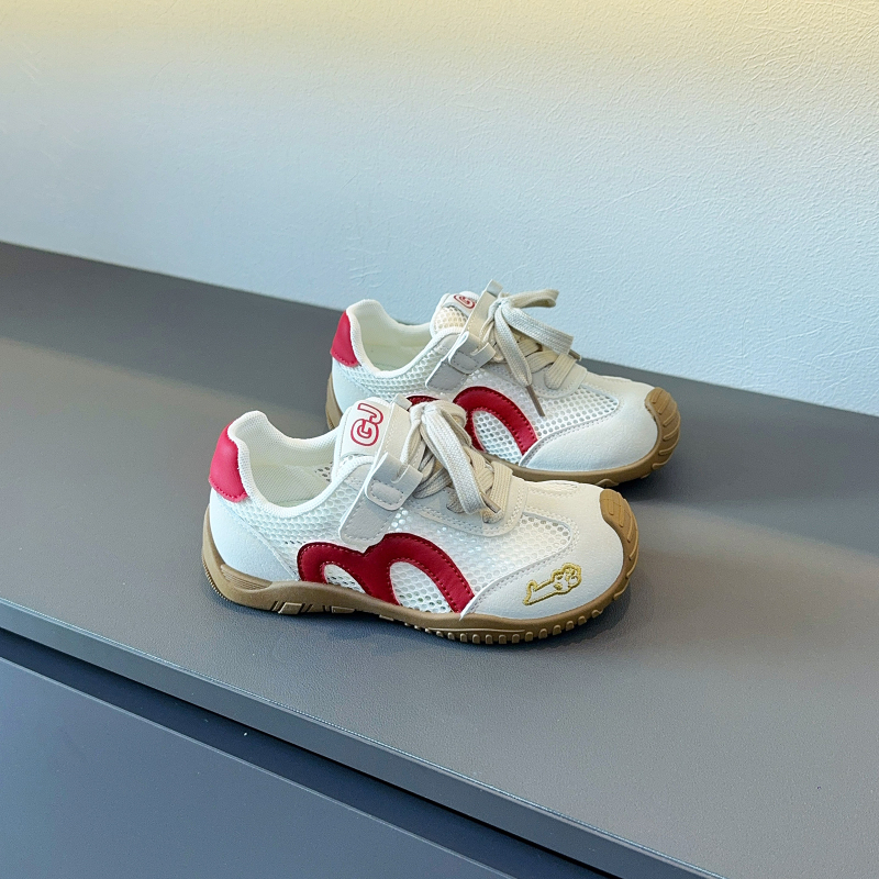 Dječje tenisice s mrežastim gornjim dijelom i mekom potplatom, Forrest Gump stil, proljeće 2026, zatvarač Velcro, unisex, protuklizne
