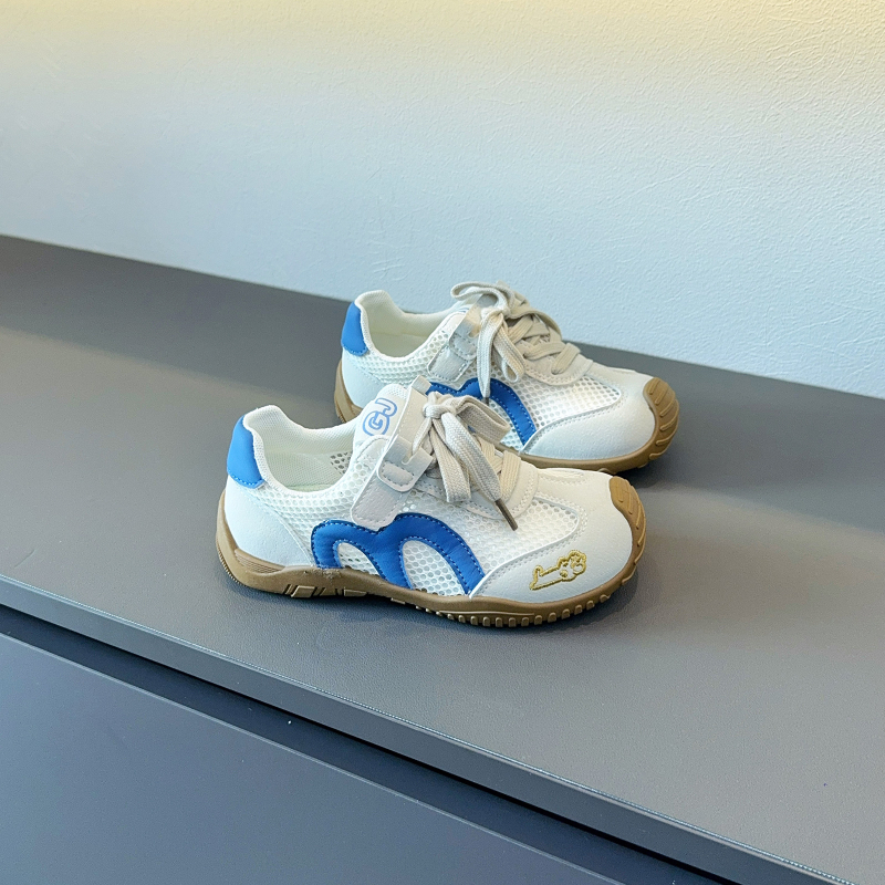 Dječje tenisice s mrežastim gornjim dijelom i mekom potplatom, Forrest Gump stil, proljeće 2026, zatvarač Velcro, unisex, protuklizne