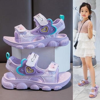 Unisex dječje sandale za plažu s Velcro kopčom, minimalistički ljetni komfor