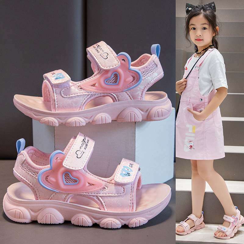 Unisex dječje sandale za plažu s Velcro kopčom, minimalistički ljetni komfor