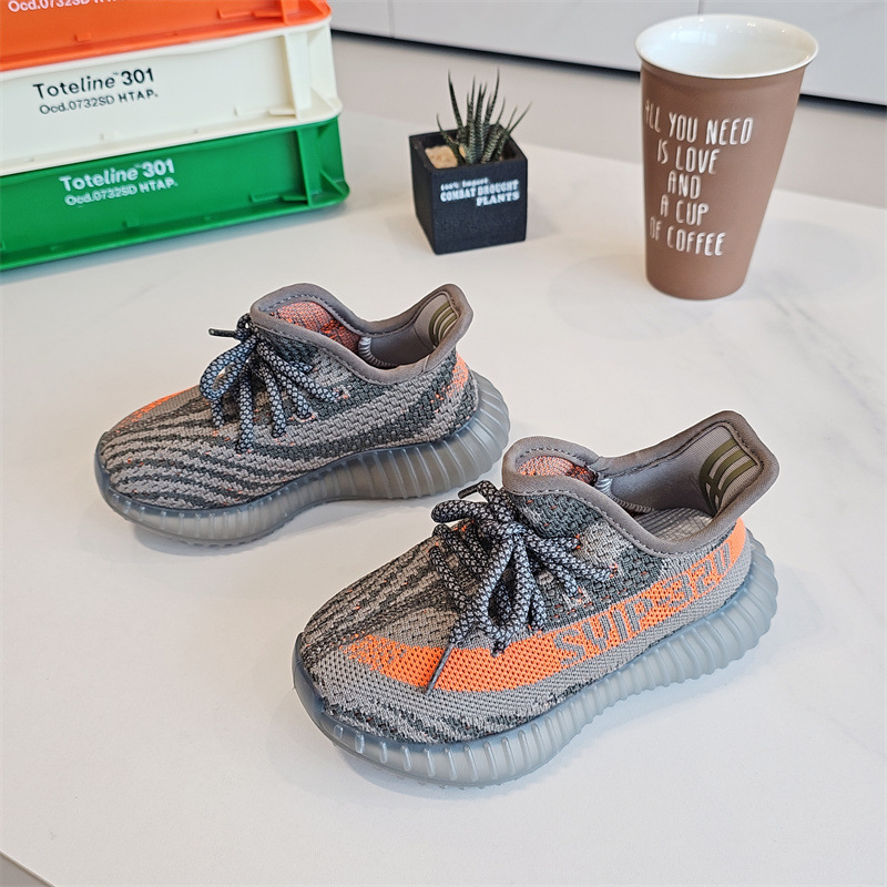 2391 Dječje tenisice 2025 proljeće-ljeto, Yeezy-inspirirane, prozračne i lagane kokos tenisice za dječake i djevojčice, tenisice za trčanje