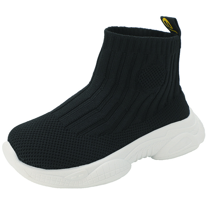 Dječje elastične visoke pletene tenisice na slip-on, proljeće–jesen, unisex