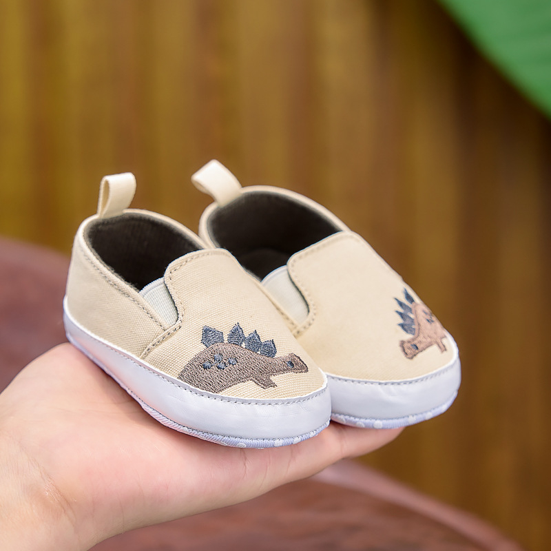 Dječje platnene tenisice za bebe 0–12 mjeseci: slatke crtane slip-on tenisice s mekanom potplatom