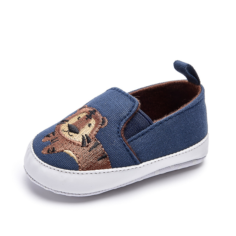 Dječje platnene tenisice za bebe 0–12 mjeseci: slatke crtane slip-on tenisice s mekanom potplatom