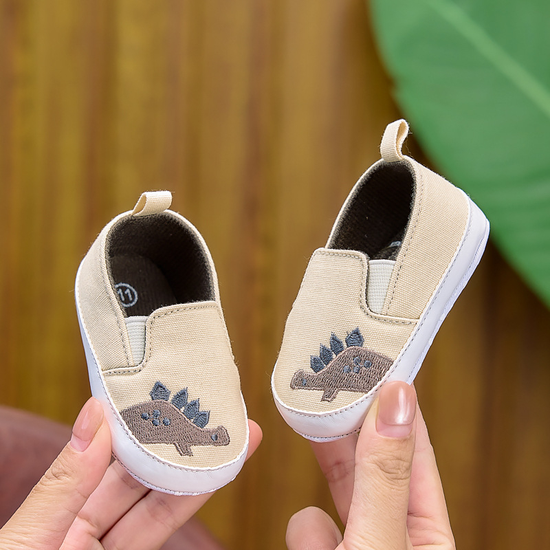 Dječje platnene tenisice za bebe 0–12 mjeseci: slatke crtane slip-on tenisice s mekanom potplatom