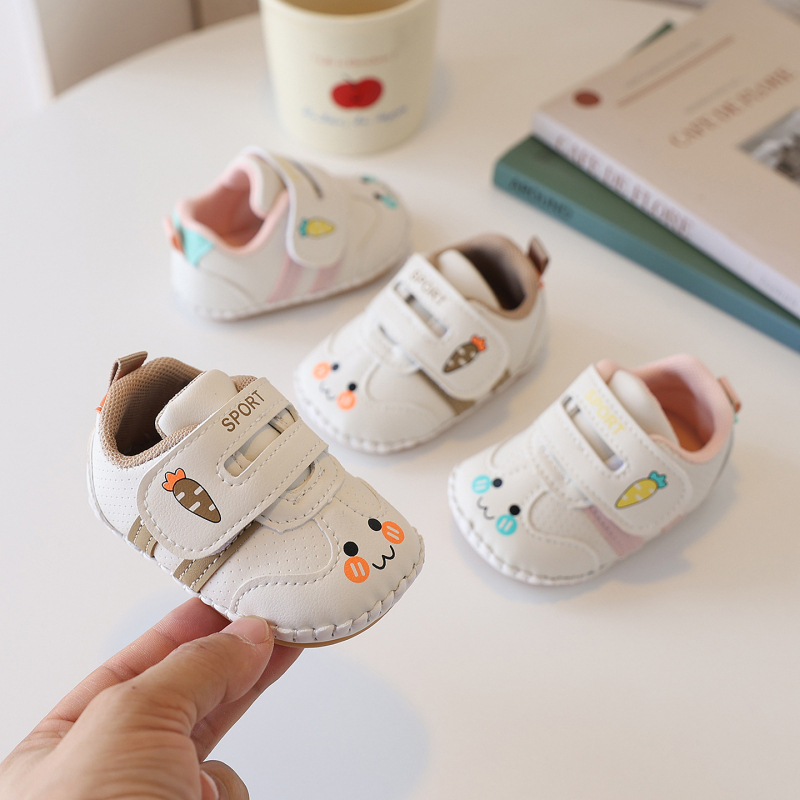 Unisex dječje tenisice s mekom potplatom, crtani dizajn, Velcro zatvarač, 12–36 mj, sintetička koža, proljeće i jesen