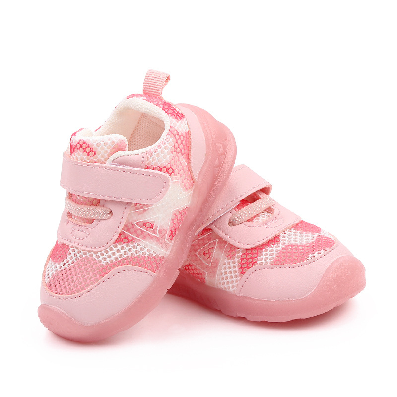 Unisex dječje tenisice za prve korake s prozračnim mrežastim gornjim dijelom, Velcro kopča, protuklizna potplata, model 2740