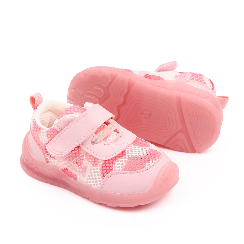 Unisex dječje tenisice za prve korake s prozračnim mrežastim gornjim dijelom, Velcro kopča, protuklizna potplata, model 2740