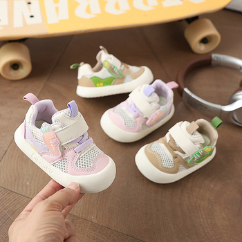 Dišne cipele za bebe i malu djecu 12–36 mjeseci, s Velcro zatvaračem – prozračan mrežasti gornji dio, mekana protuklizna potplat, za proljeće i ljeto