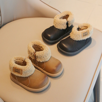 Zimske cipelice za bebe 12–36 mjeseci, korejskog stila, s fleece podstavom, protuklizna potplata, tople i meke