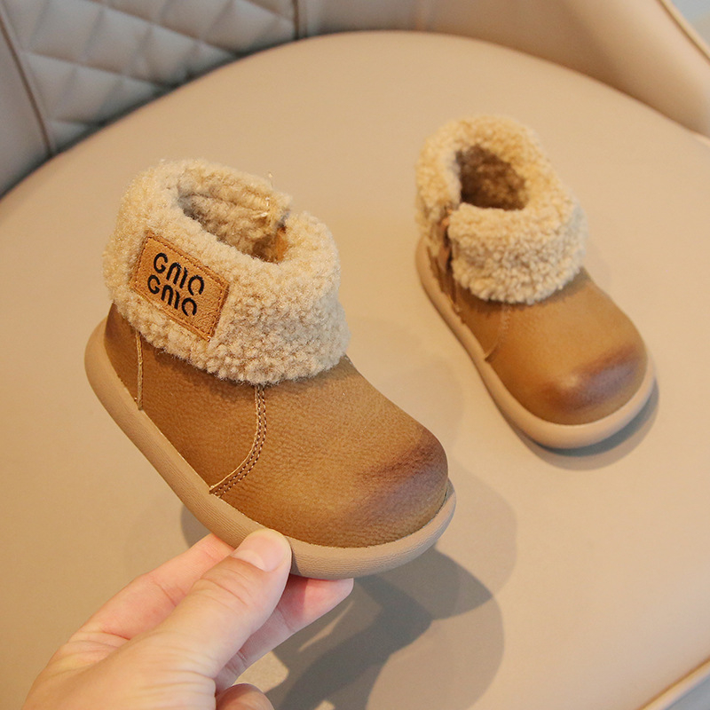 Zimske cipelice za bebe 12–36 mjeseci, korejskog stila, s fleece podstavom, protuklizna potplata, tople i meke