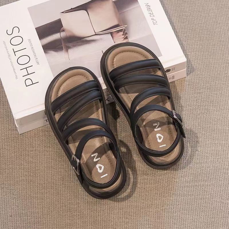 Dječje rimske sandale za djevojčice, princesin stil, ljeto 2024, meka potplata