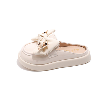 Dječje slip-on ravne sandale s mašnicom u obliku mede, korejskog stila, ljeto